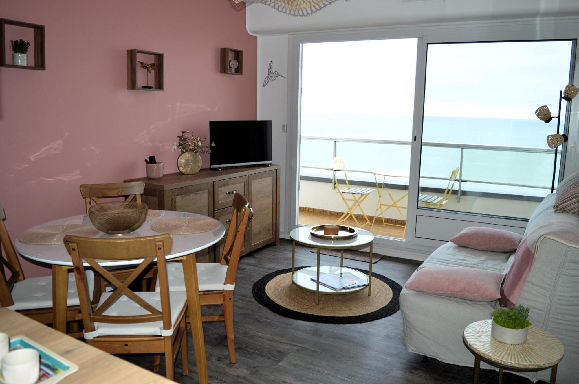 L'Esperluette - Magnifique Vue Mer Et Balcon Courseulles-sur-Mer Ngoại thất bức ảnh